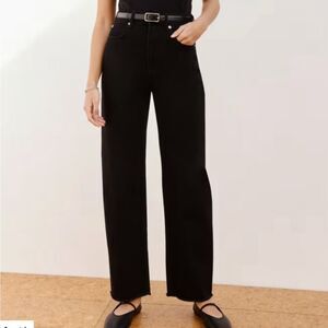 Everlane The Way High Jean Organic Cotton Black Jeans 28 SHORT